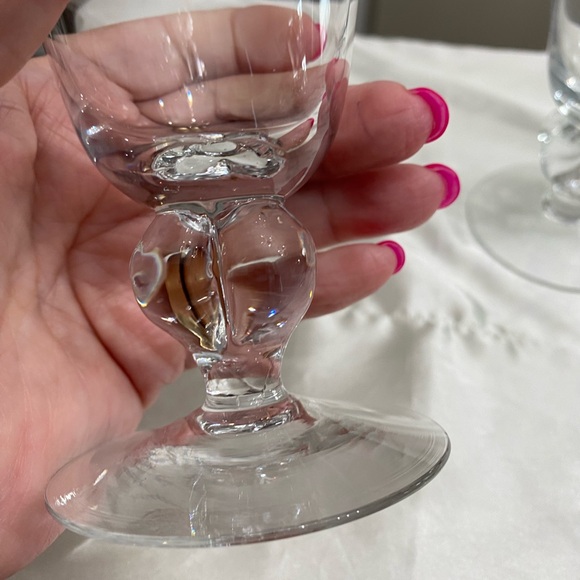 SET OF 3 BLANKA BY MALERAS SWEDEN CRYSTAL WATER GOBLETS - Picture 5 of 10